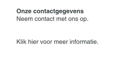 Contactgegevens